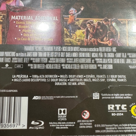 Dora La Ciudad Perdida Blu-ray - Pink Shirt Cover Art - Picture 3 of 3